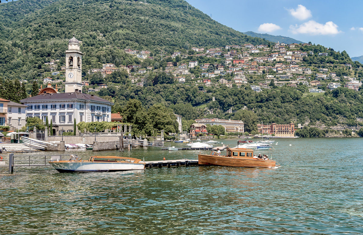 A view of Cernobbio on Lake Como.