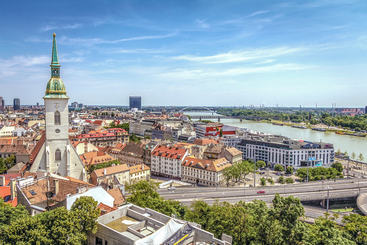 Bratislava skyline, Slovakia.